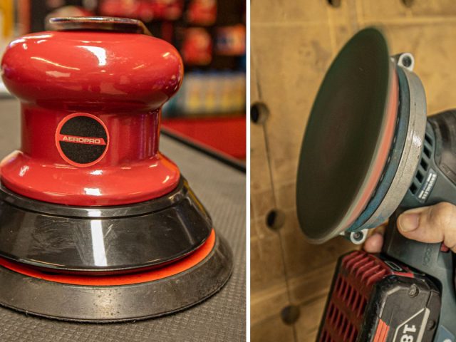 ไขข้อสงสัย เครื่องขัดกระดาษทรายกลม ใช้ลม กับไฟฟ้า ต่างกันยังไงบ้าง?